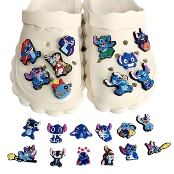 Other - NWT Stitch 26pcs CROCS Charms - Silicone Shoe Ornaments - Lilo & Stitch.